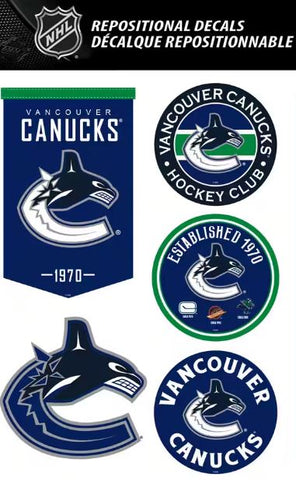 NHL Vancouver Canucks Stickers 8er Set