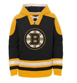 Kinder NHL Boston Bruins Hockey Hood Double Stripes