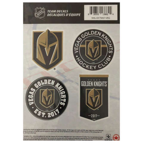 NHL Vegas Golden Knights Team Stickers