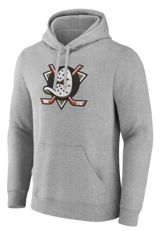 NHL Anaheim Ducks Hoodie Primary Logo - Grey (Size XL-3XL only)