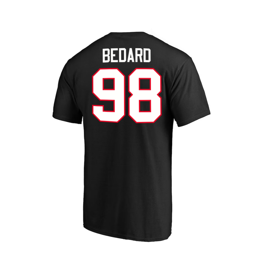 NHL Bedard 98 - Chicago Blackhawks T-Shirt - Black