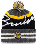 NHL Boston Bruins Hyperbolic '47 CUFF KNIT PomPom