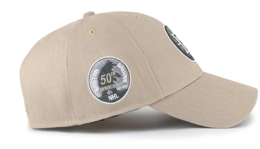 NHL Boston Bruins Sure Shot 50 Years Snap &#39;47 MVP Khaki