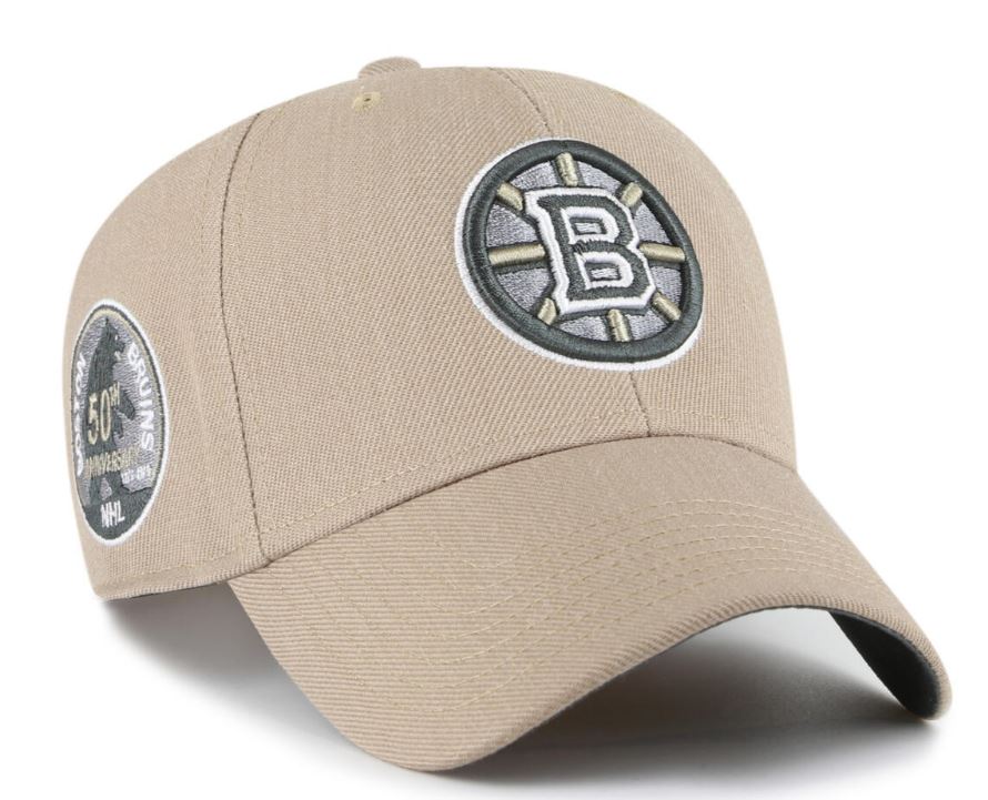 NHL Boston Bruins Sure Shot 50 Years Snap &#39;47 MVP Khaki