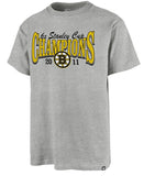 NHL Boston Bruins '47 Cinderblock Backer Stanley Cup T-Shirt