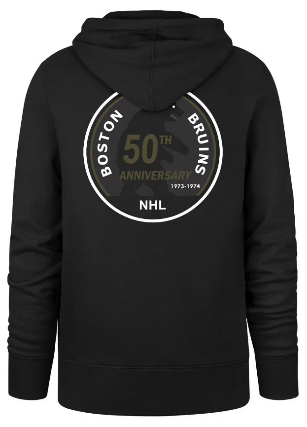 NHL Boston Bruins Backer Tone '47 Burnside Hoodie - 50th Anniversary