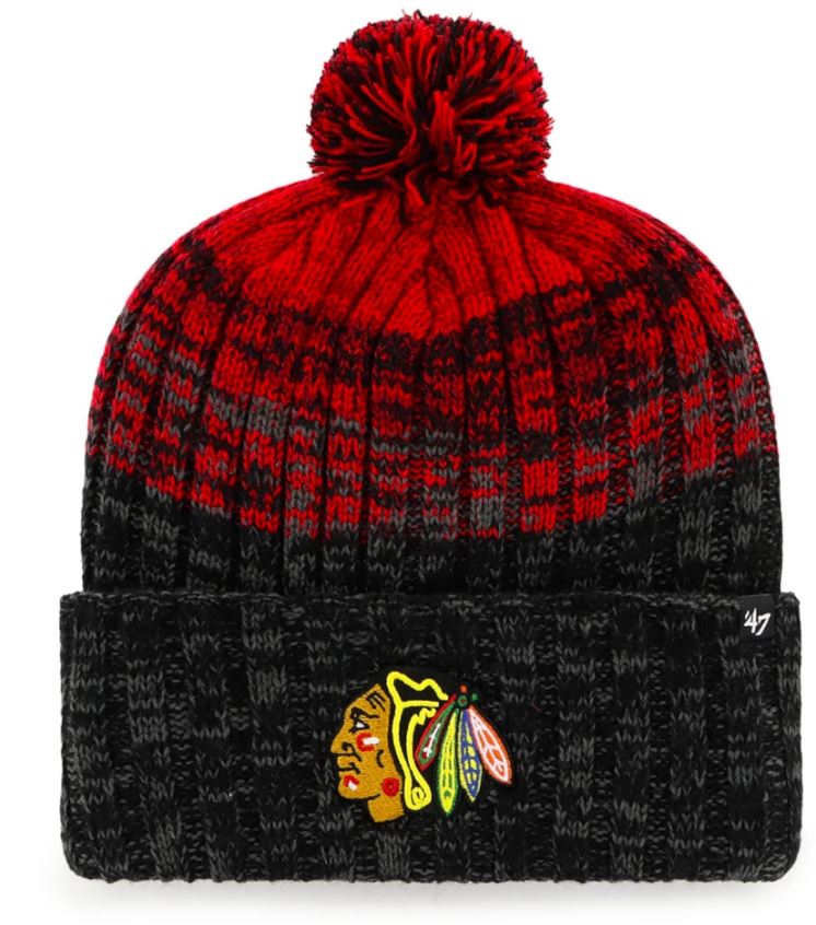 NHL Chicago Blackhawks Cascade &#39;47 CUFF KNIT PomPom