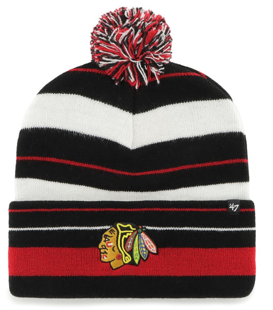 NHL Chicago Blackhawks Power Line &#39;47 CUFF KNIT PomPom