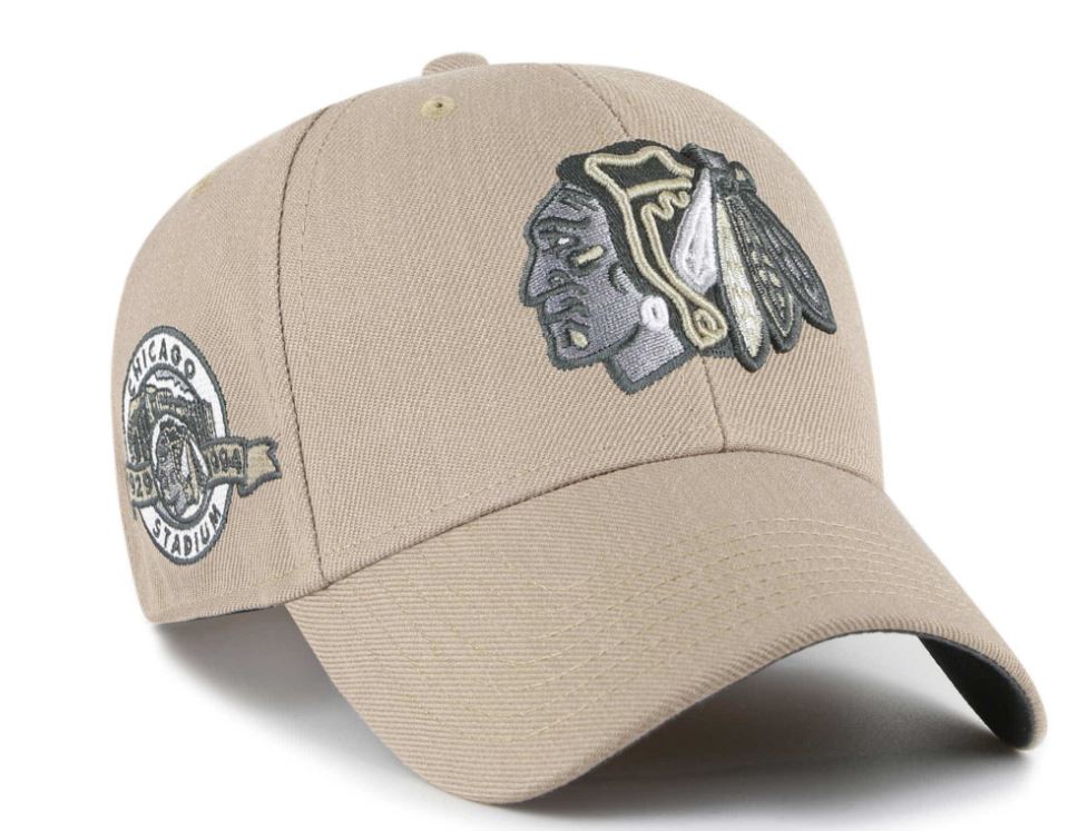 NHL Chicago Blackhawks Sure Shot Stadium Snap &#39;47 MVP Khaki