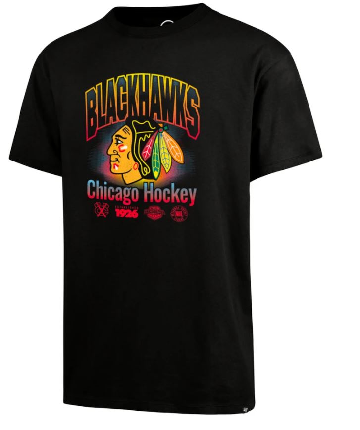 NHL Chicago Blackhawks &#39;47 Vintage Graphic Carbonite T-Shirt