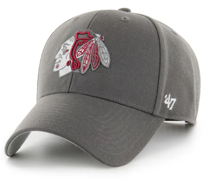 NHL Chicago Blackhawks &#39;47 MVP SNAPBACK - Metallic Graphite