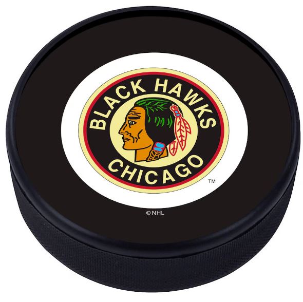 NHL Chicago Blackhawks Vintage Classic Logo Puck