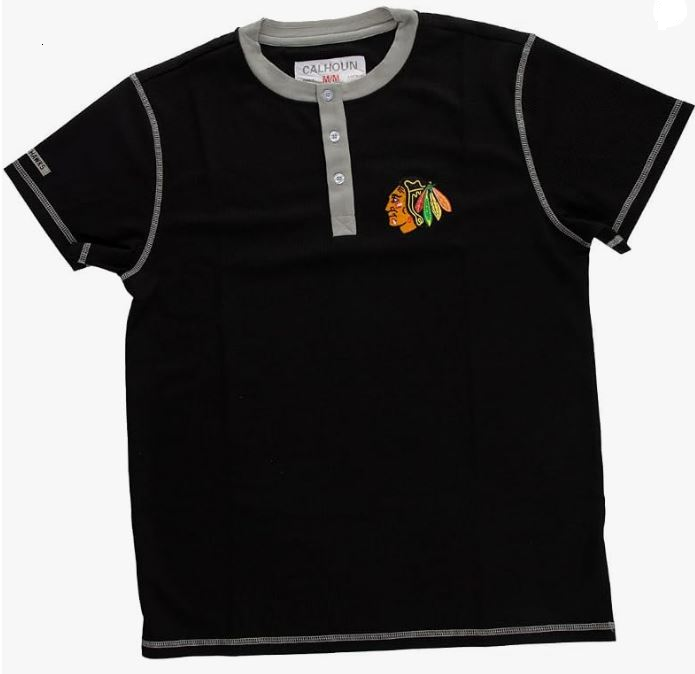 NHL Chicago Blackhawks Henley Waffle T-Shirt