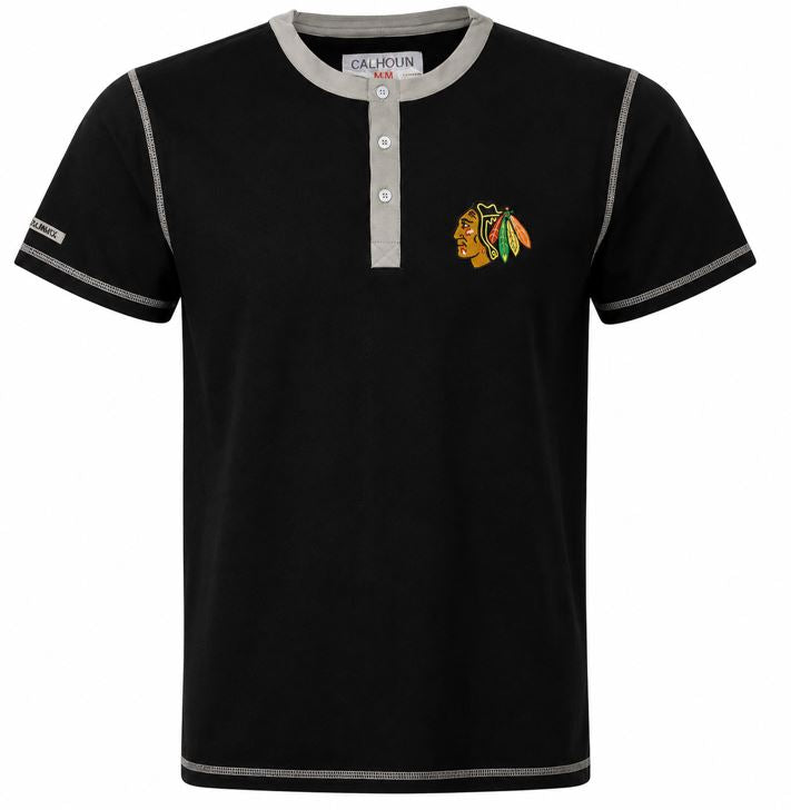 NHL Chicago Blackhawks Henley Waffle T-Shirt
