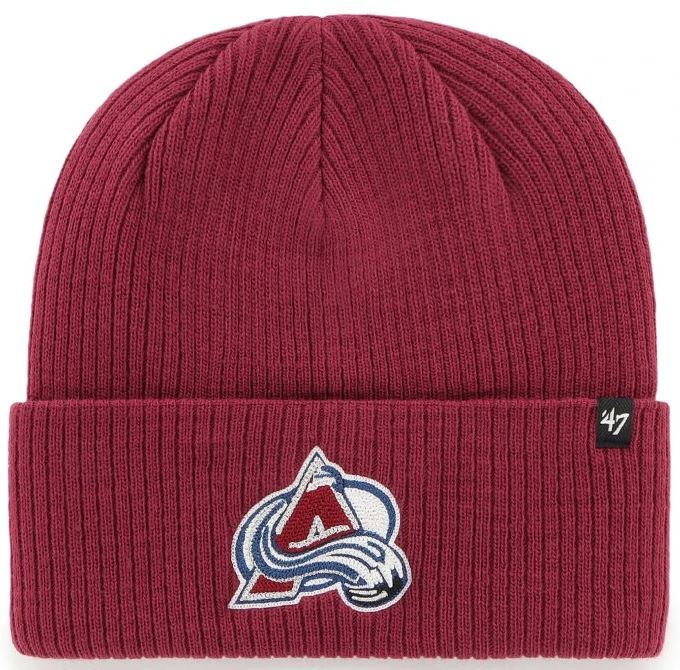 NHL Colorado Avalanche Chain Stitch Ribbed &#39;47 CUFF KNIT - Cardinal