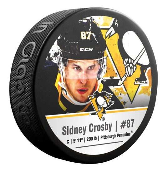 NHL Crosby 87 - Pittsburgh Penguins Souvenir Picture Puck
