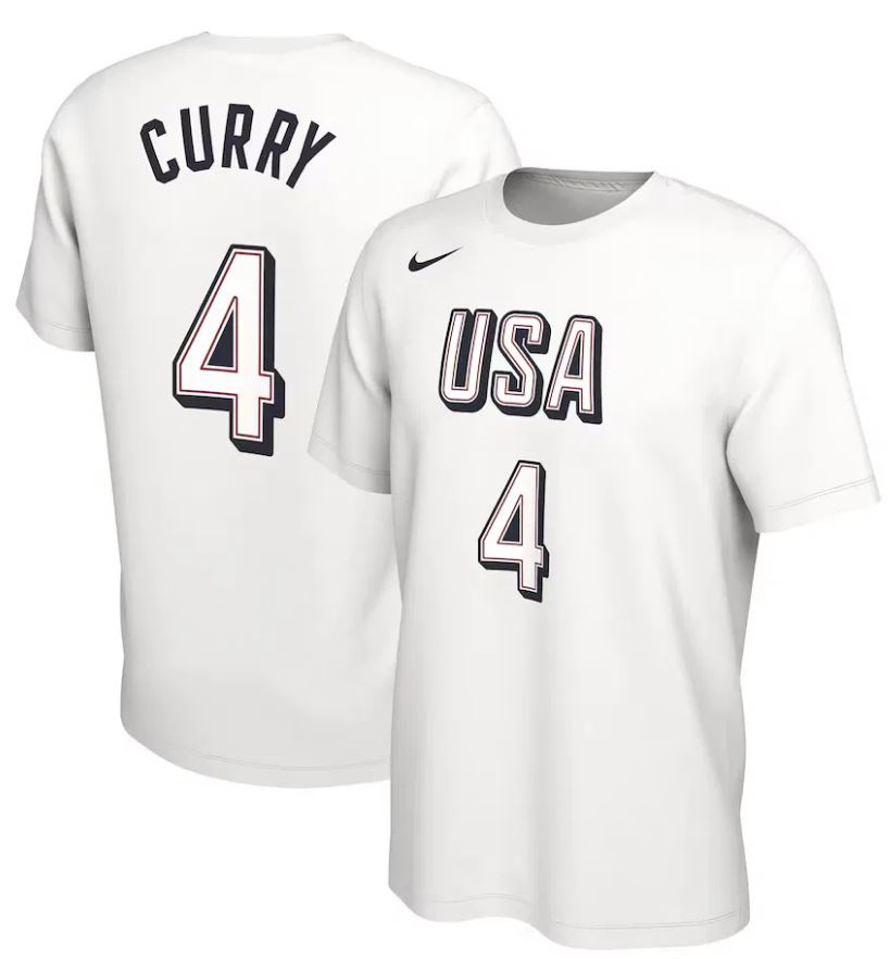 NBA US Olympic Team 2024 - Stephen Curry 4 - Nike T-Shirt