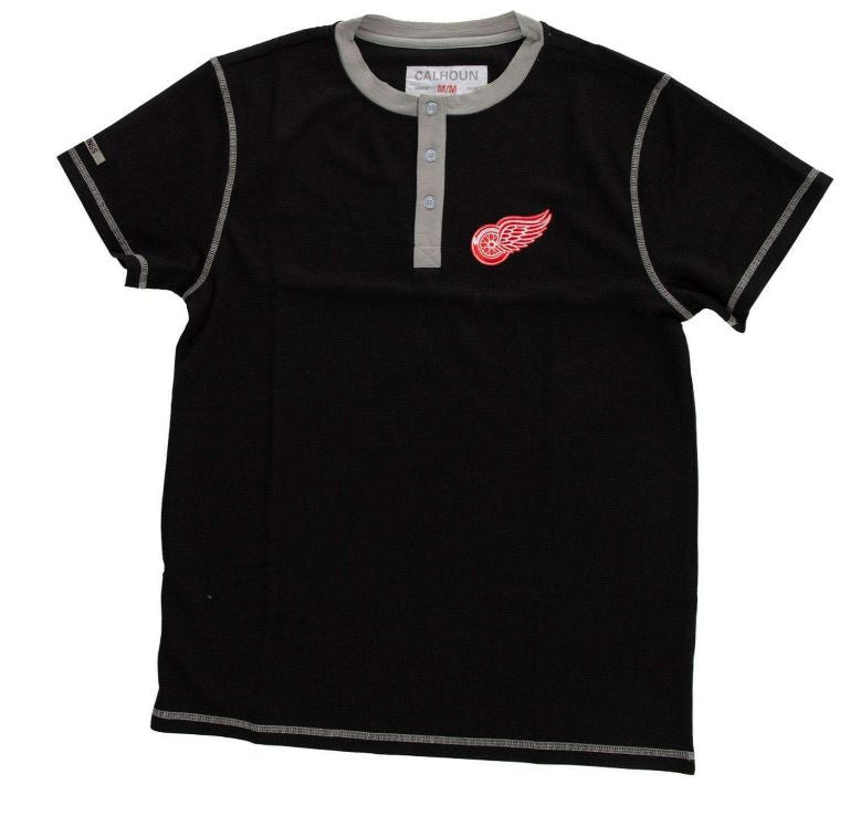 NHL Detroit Red Wings Henley Waffle T-Shirt