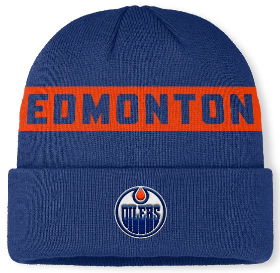 NHL Edmonton Oilers Authentic Pro Rink Wordmark CUFF KNIT