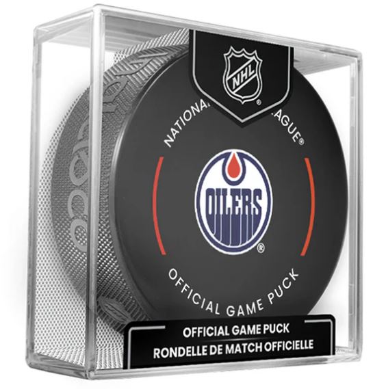 NHL Edmonton Oilers Official Game Puck 2025-26