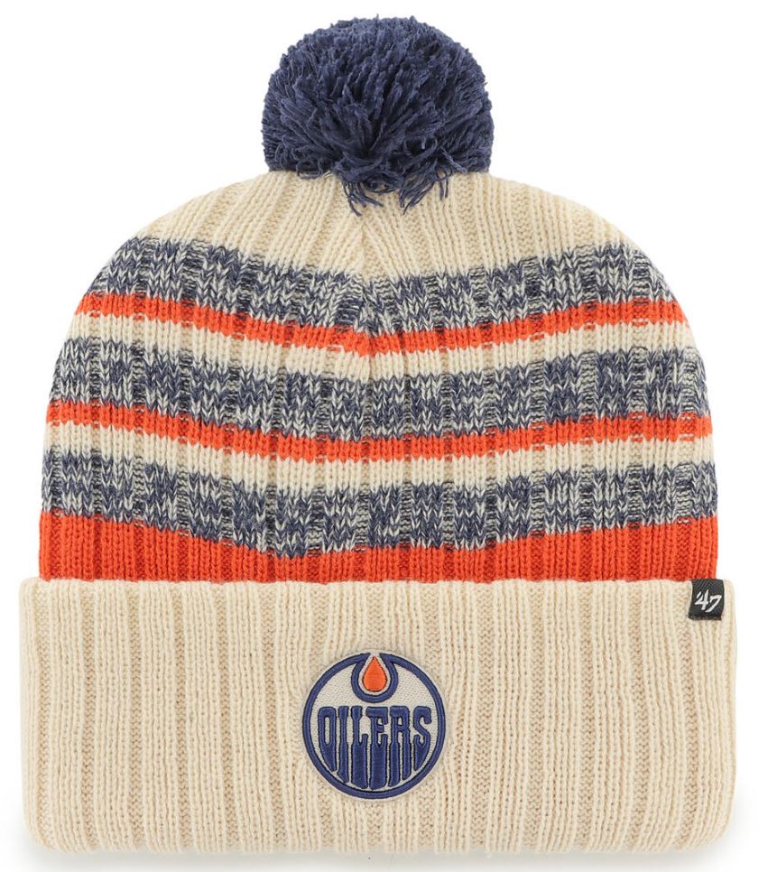 NHL Edmonton Oilers Taverne &#39;47 CUFF KNIT PomPom