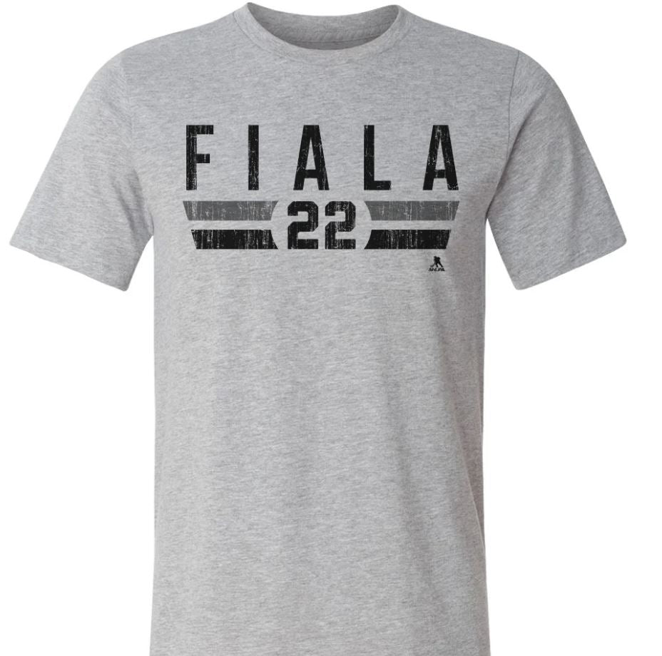 NHL Fiala 22 - Los Angeles Kings - T-Shirt Font (Grey)