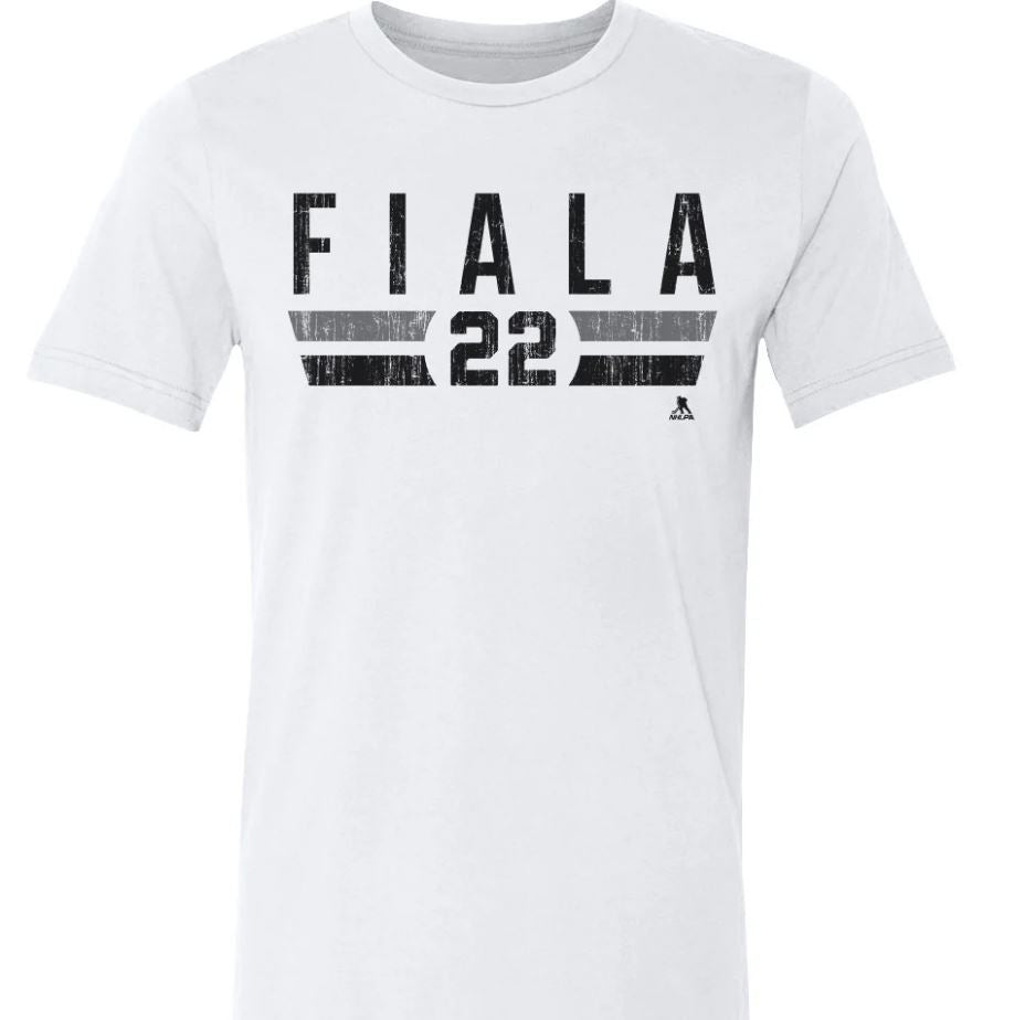 NHL Fiala 22 - Los Angeles Kings - T-Shirt Font (White)