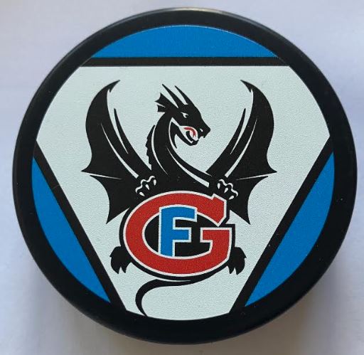 NLA HC Fribourg-Gotteron Puck Dragon Color