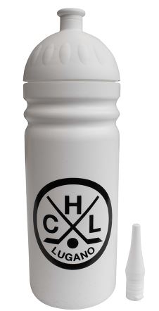 NLA HC Lugano Trinkflasche Weiss