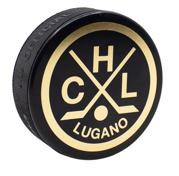 NLA HC Lugano Puck Argent