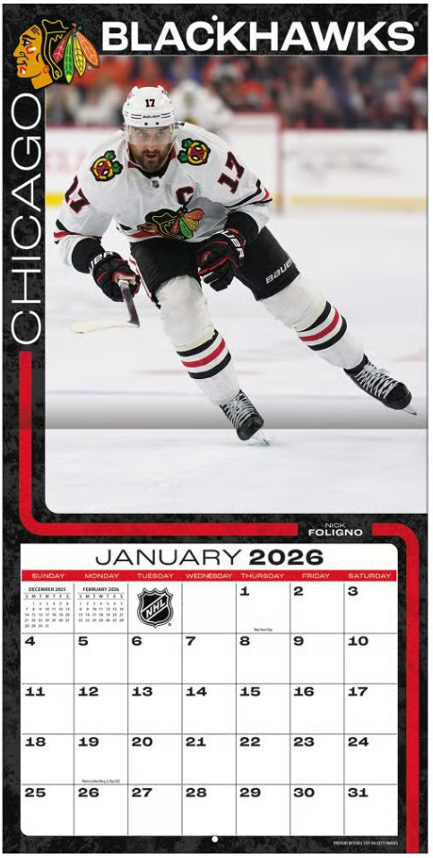 NHL Chicago Blackhawks Kalender 2026