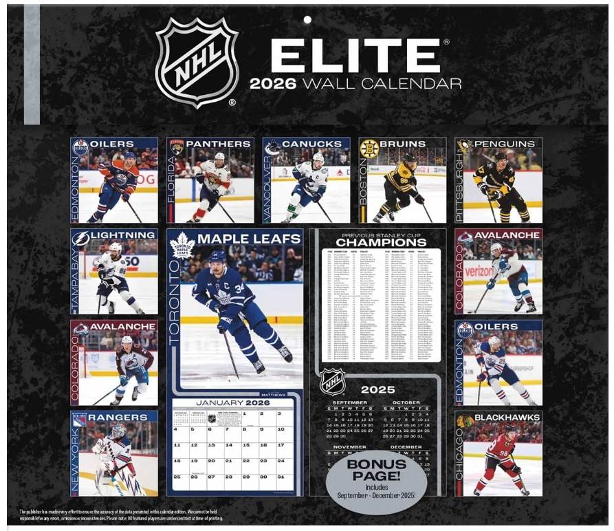 NHL Elite - Superstars Kalender 2026