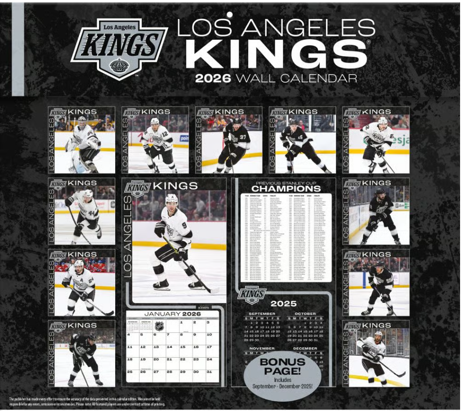 NHL Los Angeles Kings Kalender 2026
