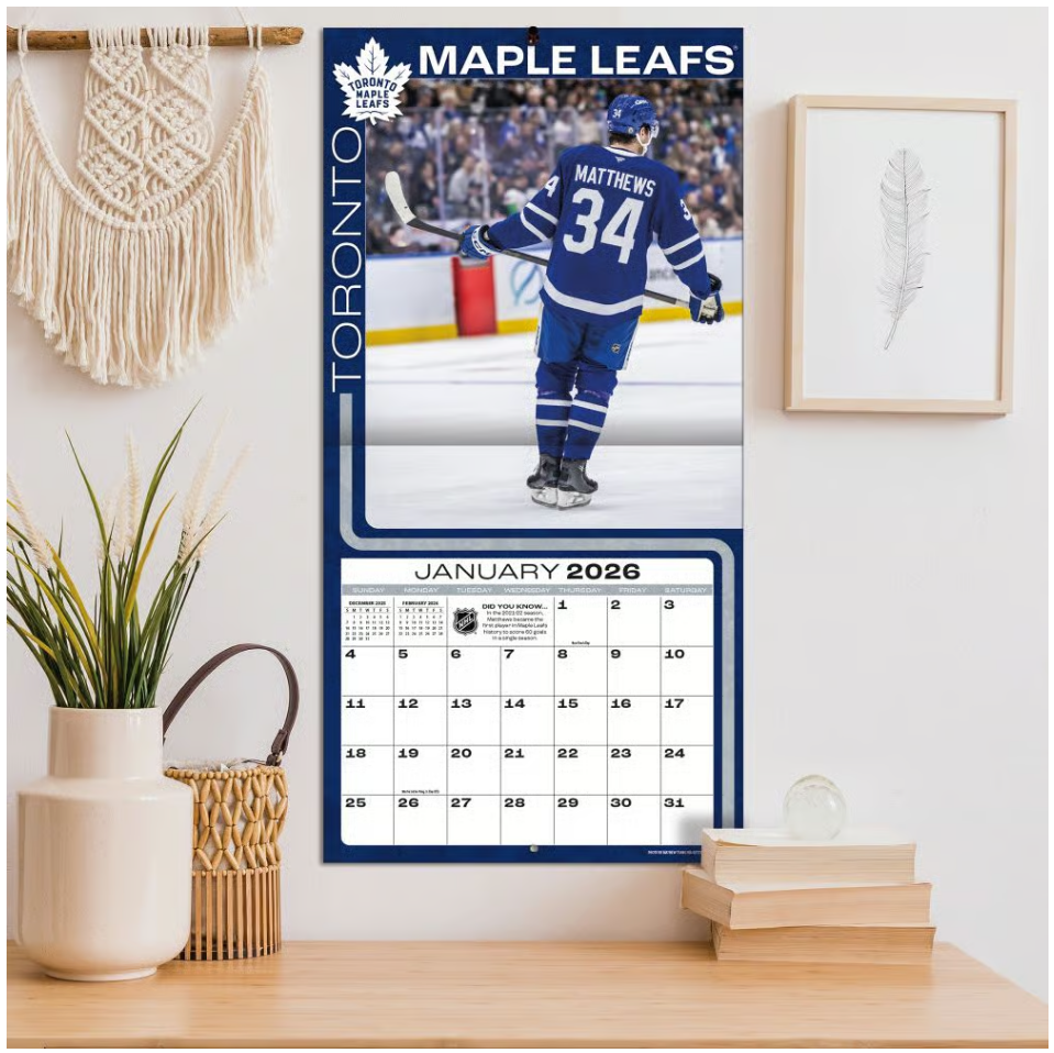 NHL Matthews 34 - Toronto Maple Leafs Kalender 2026