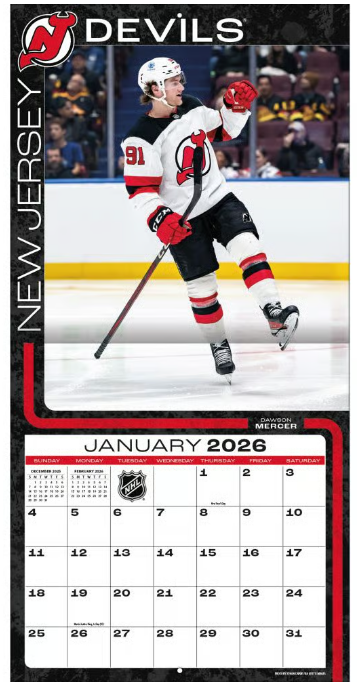 NHL New Jersey Devils Kalender 2026