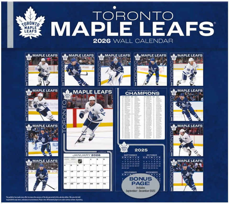 NHL Toronto Maple Leafs Kalender 2026