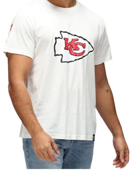 NFL Kansas City Chiefs Slub T-Shirt Ecru - White