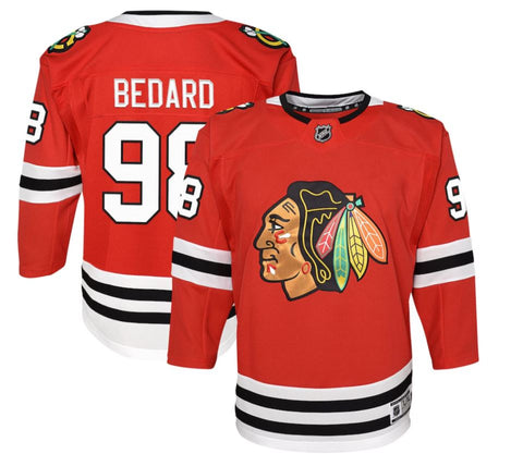 Kinder NHL Bedard 98 - Chicago Blackhawks Replica Premier Jersey Home