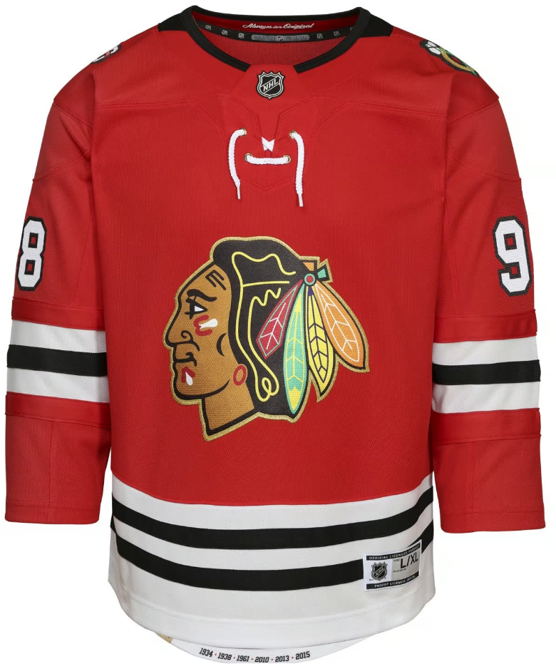 Children's NHL Bedard 98 - Chicago Blackhawks Replica Premier Jersey Home