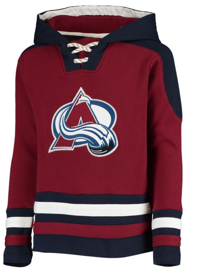 Kinder NHL Colorado Avalanche Hockey Hood Double Stripes