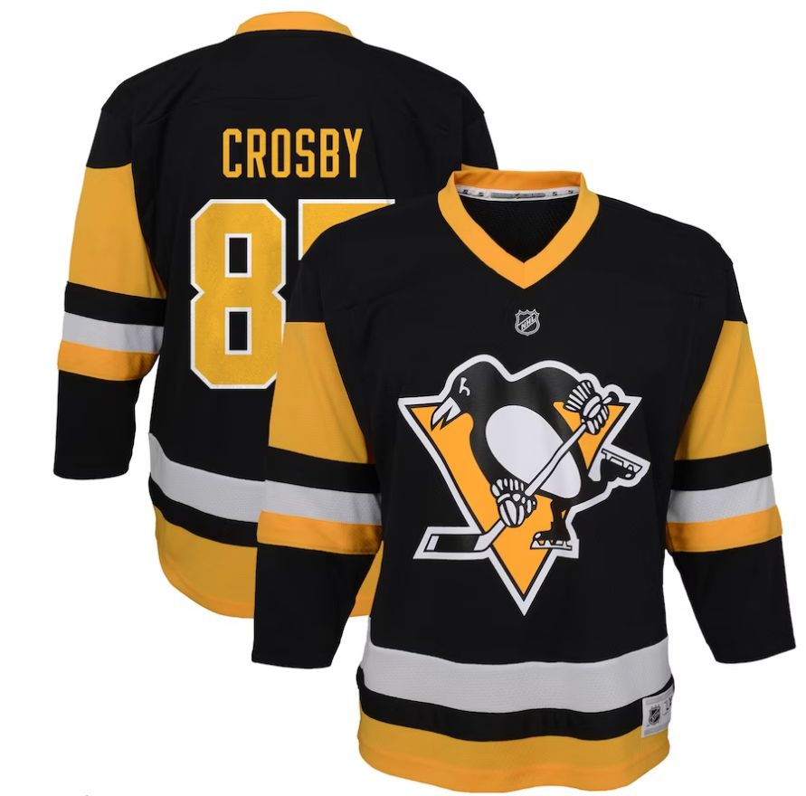 Kinder NHL Crosby 87 - Pittsburgh Penguins Jersey Home - Boy (98-116)