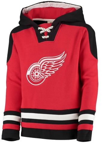 Kinder NHL Detroit Red Wings Hockey Hood Double Stripes