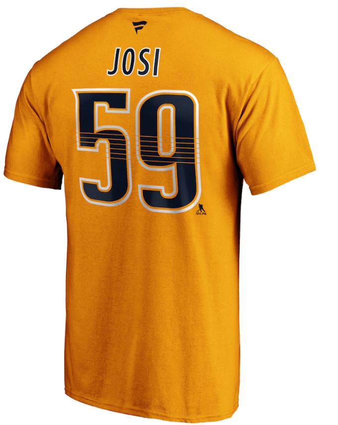 Kinder NHL Josi 59 - Nashville Predators - T-Shirt Yellow/Gold