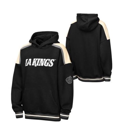 Sweat à capuche en molleton de qualité supérieure pour enfant des Devils du New Jersey de la LNH - Noir