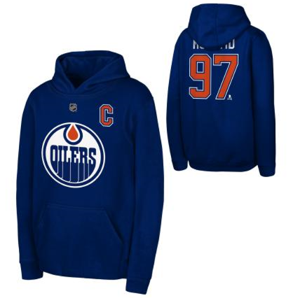 Kinder NHL McDavid 97 - Edmonton Oilers Hoodie Fleece Basic