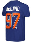 Kinder NHL McDavid 97 - Edmonton Oilers Home - T-Shirt Navy