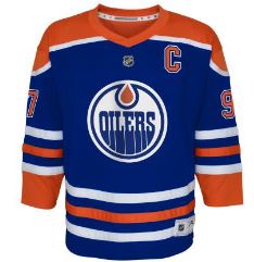 Kinder NHL McDavid 97 - Edmonton Oilers Replica Premier Jersey Home