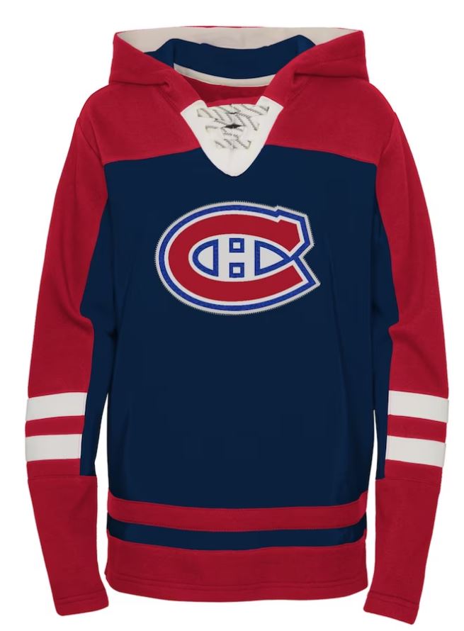 Kinder NHL Montreal Canadiens Hockey Hood Double Stripes (1x 128)