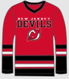 Kinder NHL New Jersey Devils Wordmark Fan Jersey Shirt Basic