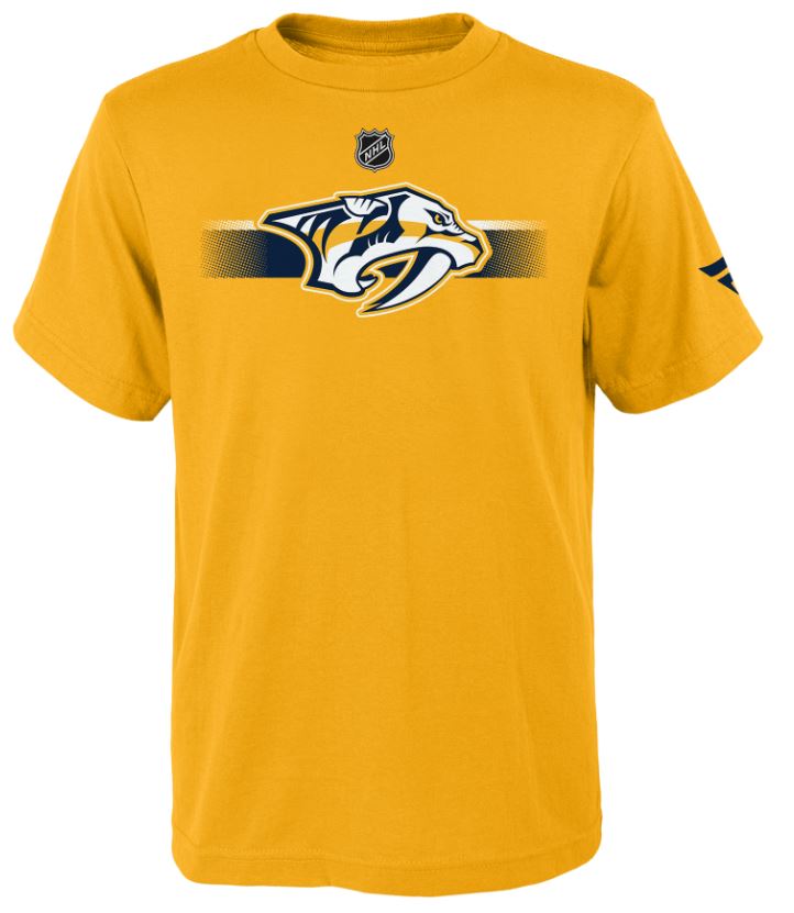 Kinder NHL Nashville Predators Banner APro T-Shirt Yellow